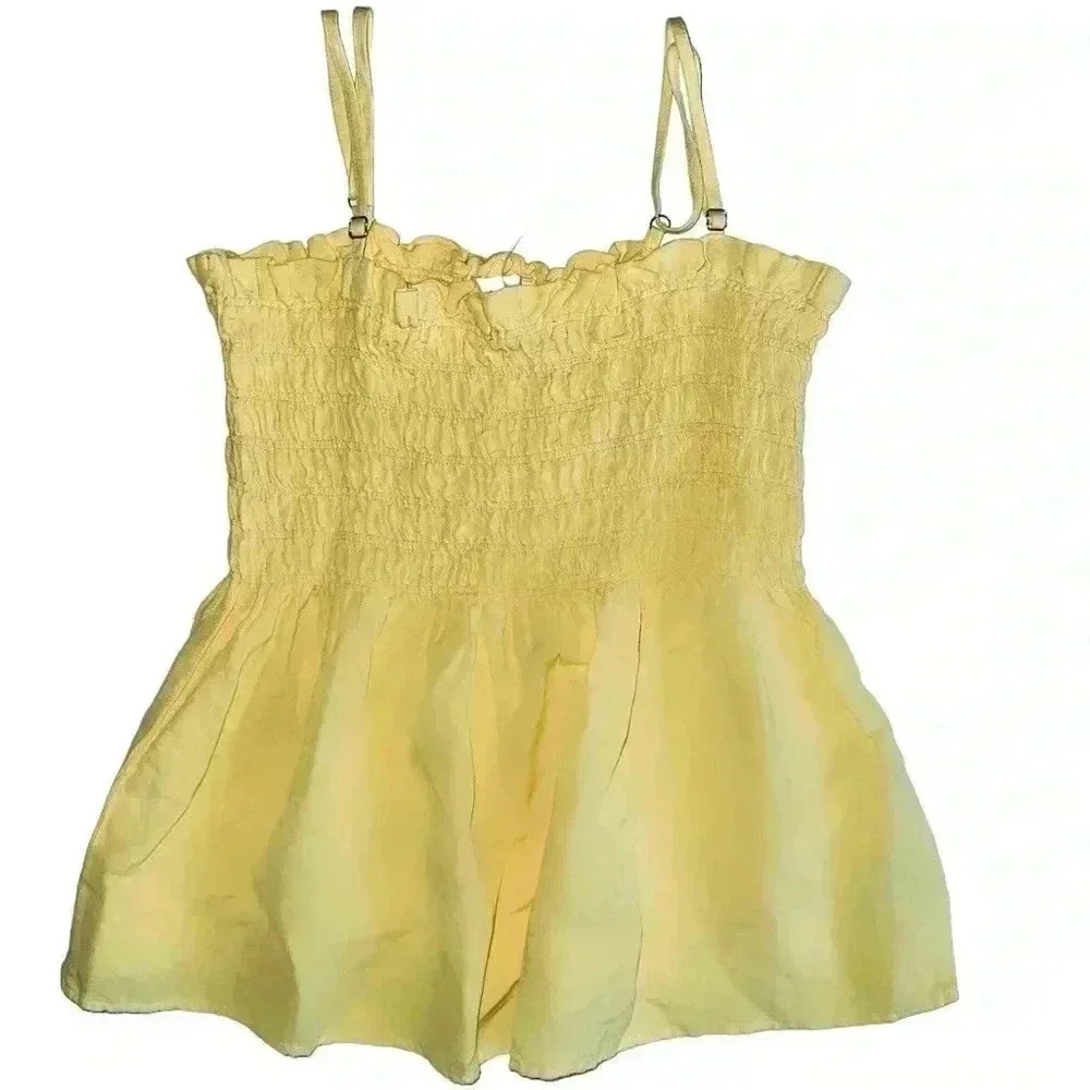 CLOTH & STONE smoked yellow top size L never worn